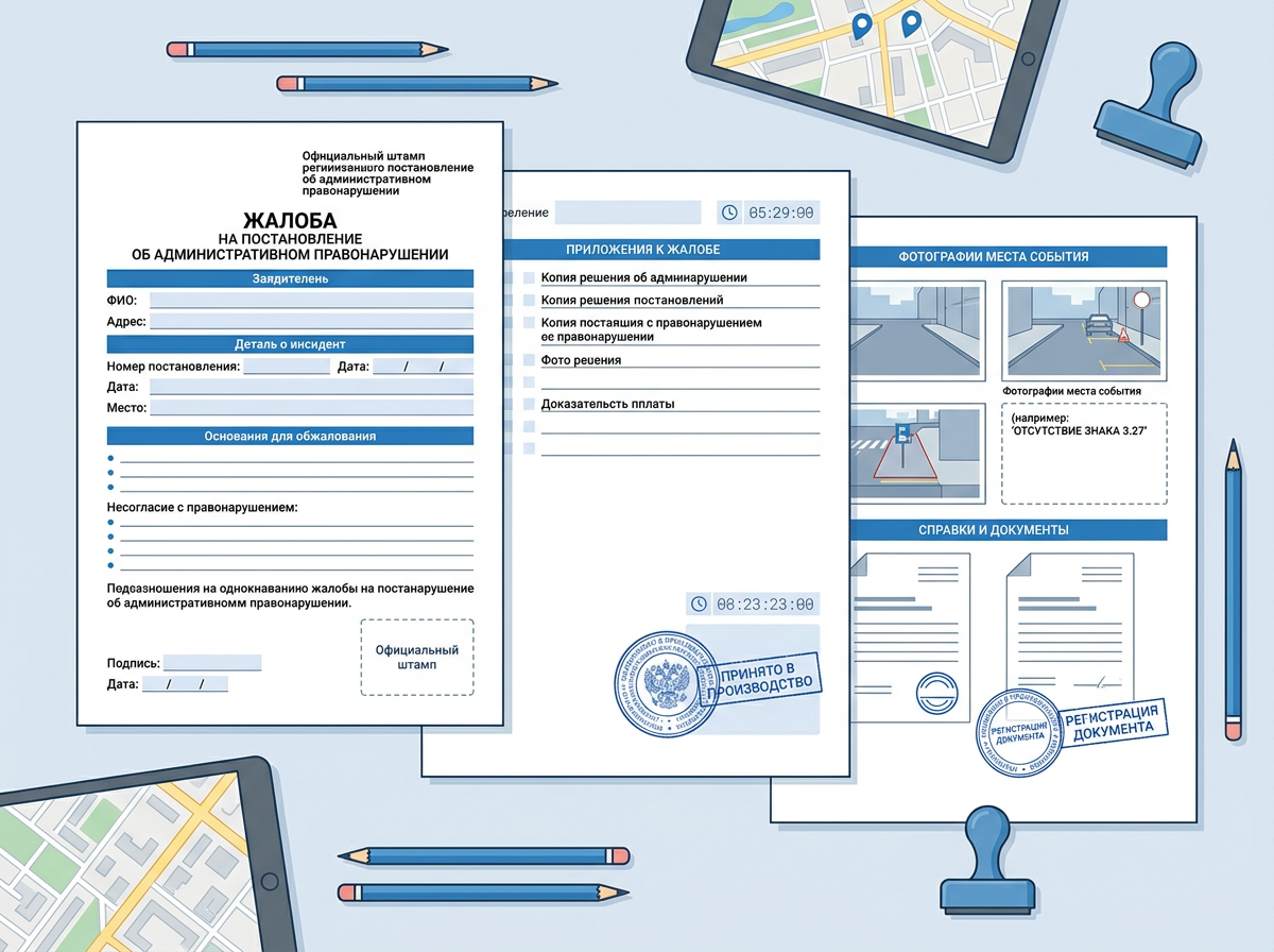 Образцы правильно оформленных документов для обжалования штрафа
