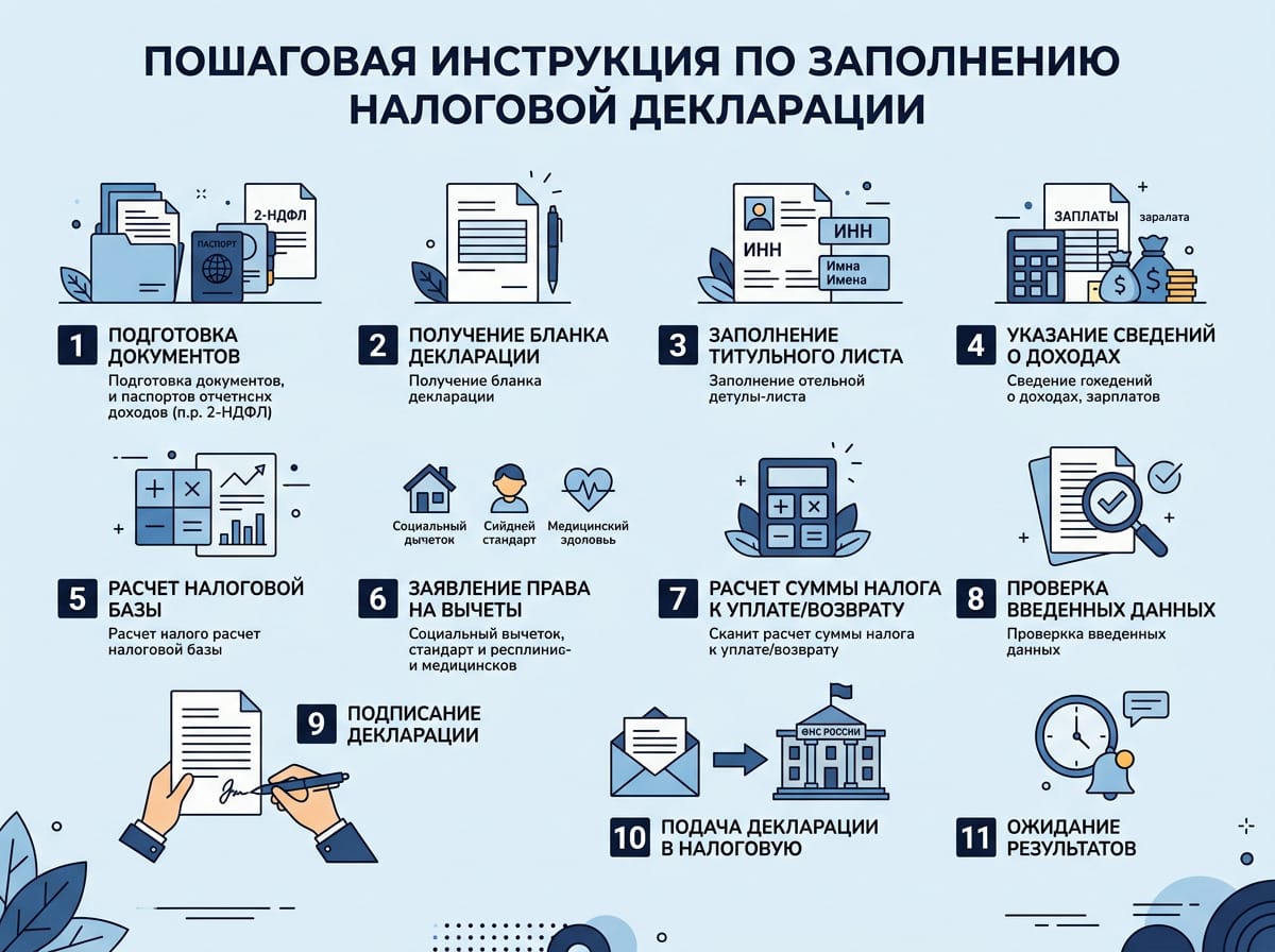Пошаговая инструкция заполнения бланка КНД 1150058
