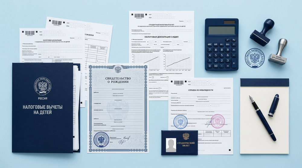 Документы для получения налогового вычета на ребенка