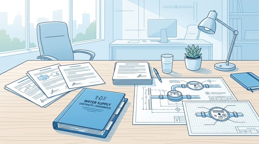 Документы для заключения договора с водоканалом