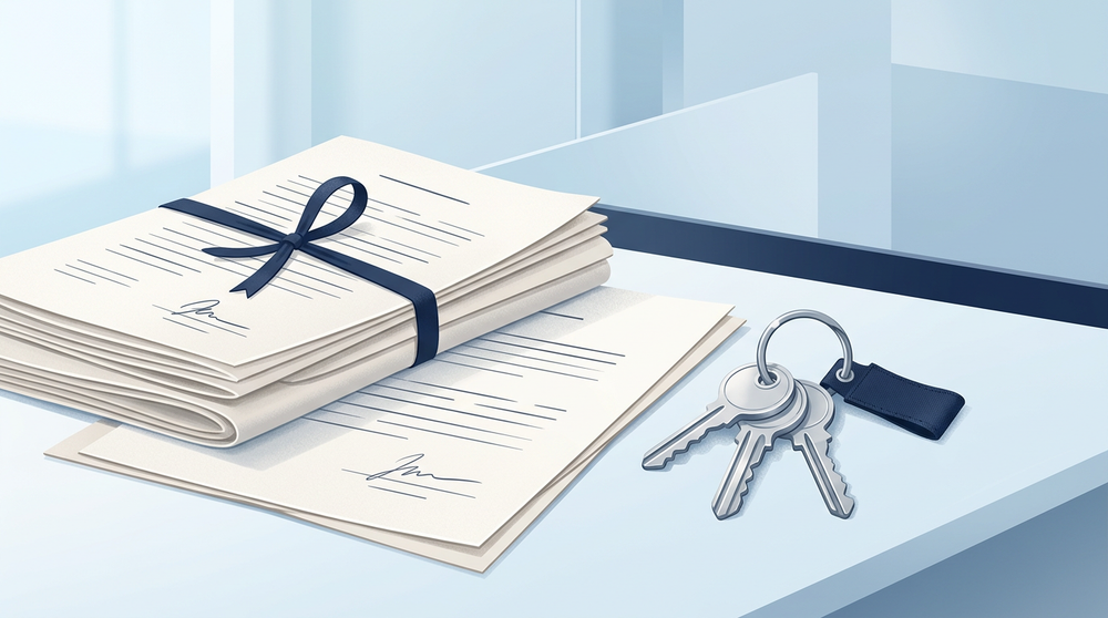 Договор купли-продажи земельного участка с ключами